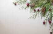 壁掛けのおしゃれなクリスマスツリーの写真