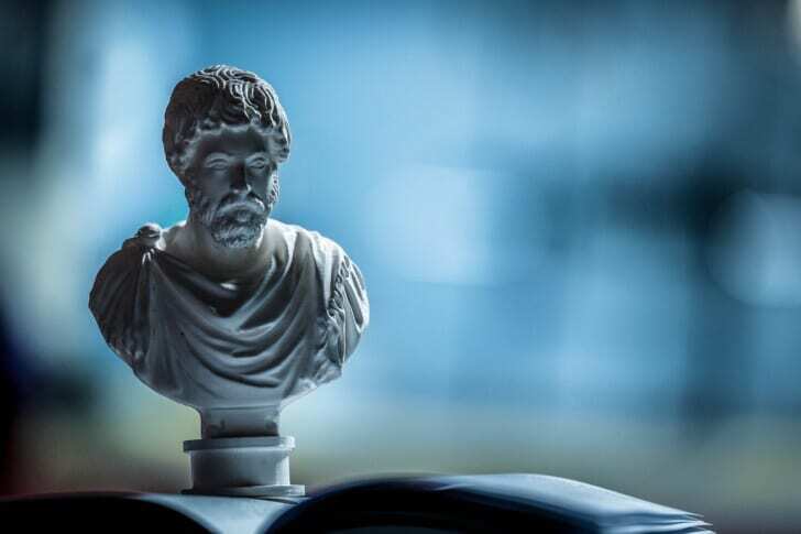marcus aurelius, bust, philosopher