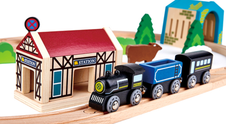 SALE／77%OFF】 木製 電車 おもちゃ <br>スロープ<br> 木製レール 木のおもちゃ 木製おもちゃ 組立て 男の子 乗り物 プレゼント  <br>