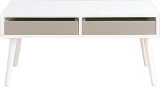 おしゃれな白のローテーブル6