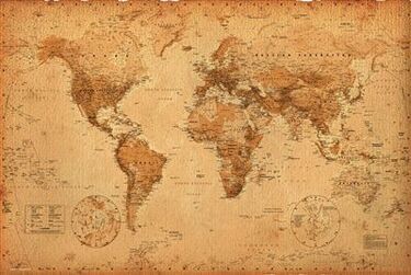 おしゃれなインテリア世界地図11選 アンティークなウォ ルステッカーも